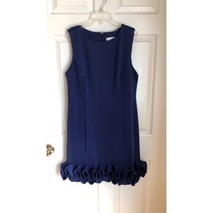 Blue sleeveless dress